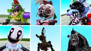 SHATTERED ANIMATRONICS ARMY VS GLAMROCK In Garry's Mod! Five Nights at Freddy's Security Breach!