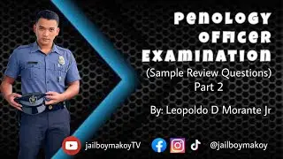 POE | Penology Officer Examination Sample Review Questions - Part 2