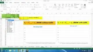 Random Walk Model Simulation in Excel