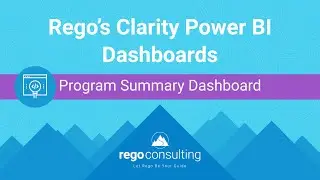 Free Clarity Power BI Dashboards: Program Summary Dashboard