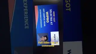 Watch the Wipro Interview  Experience as Fresher. GOT SELECTED