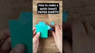 Easy Paper Shirt! (no folding!)