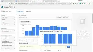 HACK Search Volume from Google Keyword Planner
