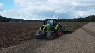 Podrývání 2022 Claas Axion 870  Amazone Cenius 4002-4