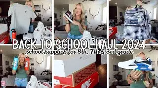 BACK TO SCHOOL HAUL 2024 // 7th, 8th & 3rd grade school supplies