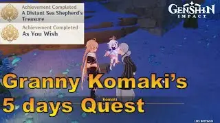 Genshin Impact: Granny Komaki's world quest + 5 days quest