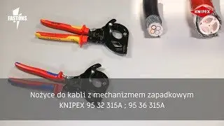 Nożyce do kabli z mechanizmem zapadkowym | KNIPEX 95 32 315A ; 95 36 315 A