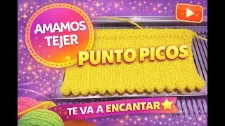 INICIO DE TEJIDO CON PUNTO PICOS!!