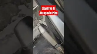 SKYDRIVE SPORTS FI 115 AKRAPOVIC PIPE SOUNDCHECK! #akrapovicpipeskydrive #skydrivepipe #skydrive115
