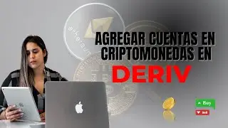 Agregar cuentas en criptomonedas en DERIV/Administrar cuentas. USDT BTC LTC