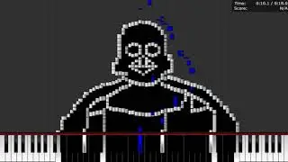 darth vader midi art (piano from above)