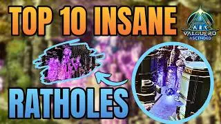TOP 10 BEST Hidden Base Locations & RATHOLES On Valguero | Ark Survival Ascended