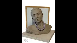 Лепка женского бюста.Female Bust sculpture.