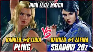 TEKKEN 8 - PLING (Ranked #8 Lidia) vs SHADOW 20z (Ranked #1 Zafina) | T8 HIGH LEVEL GAMEPLAY