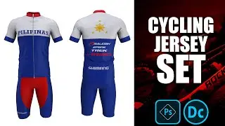 Men Cycling Jersey Mockup |Short Sleeves | Free Download
