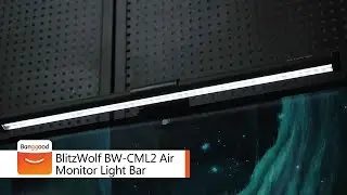 BlitzWolf BW-CML2 Air Monitor Light Bar Home Office Set Up- Shop on Banggood