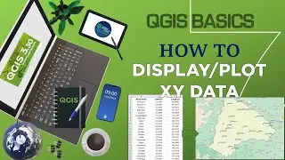 How to Display/Plot XY Coordinate data in QGIS | Import Latitude & Longitude | 