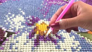 Wibra diamond painting - viooltjes