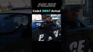 Epic SWAT Arrival (Code 3) #shorts #gta5