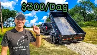 Unconventional Side Hustles with a DUMP TRAILER (Make An EXTRA $300/Day!)