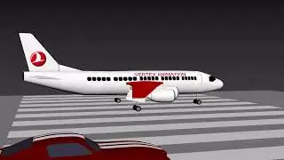 3D MAX ARABA VE UÇAK YARIŞI ANİMASYONU