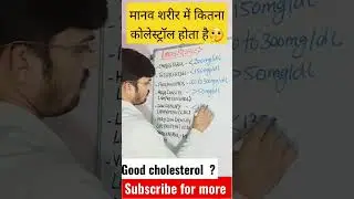 Lipids profile #Normal cholesterol level #cholesterol #dailydose #shorts #video vide
