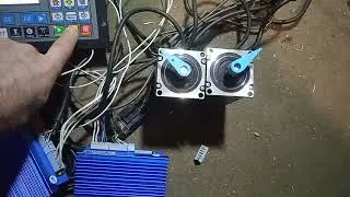Two servo stepper motors with DDCS e twitching test