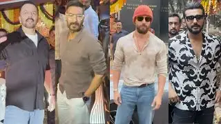 Ajay Devgn, Rohit Shetty, Tiger Shroff, Arjun Arrives At Raj Thackeray House | Singham Again