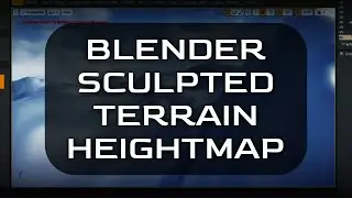 Blender - Sculpted Terrain Heightmap