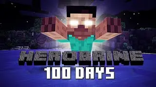 I Survived 100 Days In HARDCORE Minecraft.. With * HEROBRINE *! Minecraft Herobrine Mod 2021