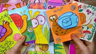 Бумажные Сюрпризы 🍒 УЛИТКИ 🐌🌺 Закончили коллекцию Патчи 🌺 Распаковка / Nyuta Play
