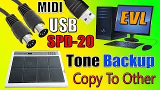 How To Save Octapad Roland SPD 20 Backup In Pc Tone Save And Copy To Other Drums Pad