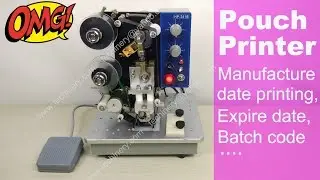 Color ribbon hot printer manufacture date batch code printing machine how to operate coding machine