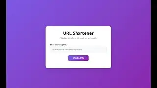 URL - Shortner (Demo) | FastAPI | React.js