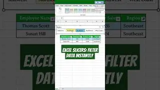 Excel Slicers: Instant Data Filters! 