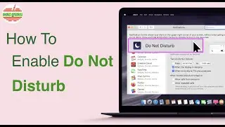 How To Enable Do Not Disturb on Mac OS