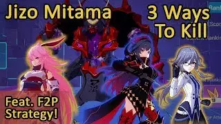 Honkai Impact 3: Jizo Mitama 3 Ways to Kill ft. F2P Setup (27146 Miko, 26773 SD, 25333 NS)