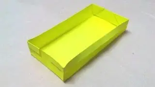 How to make a rectangular origami box.