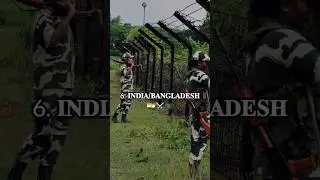 Top 10 Dangerous Borders in The World 🌍#shorts #world