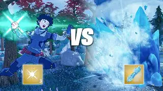 Deku's Smash VS Todoroki’s Ice Wall in Fortnite
