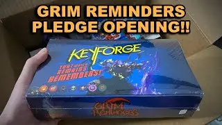 Opening My KeyForge GRIM REMINDERS Gamefound Pledge LIVE!!