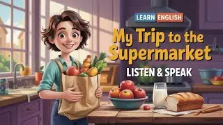 Learn English Through a Story – My Trip to the Supermarket 🛒 | Listen & Speak for Beginners📝