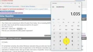 How to use Windows Calculator for exponent