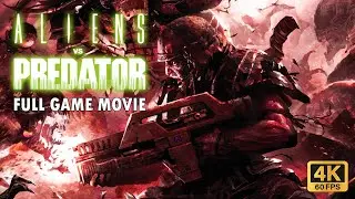 CAN YOU SURVIVE ALIENS VS PREDATOR? Marine Campaign FULL GAME Movie (Enhanced Cinematic, 4K 60fps)