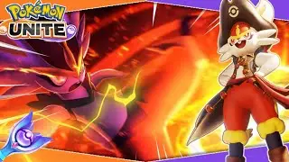 Cinderace Gameplay in New Map Theia Sky Ruins 🔥🔥🚀🚀 | Pokemon Unite India