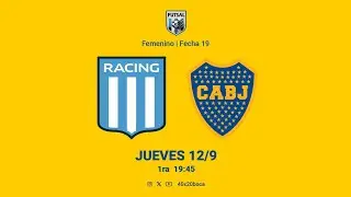 FUTSAL AFA ♀️ 1ra | Fecha 19 | Racing Club 🆚 Boca Juniors