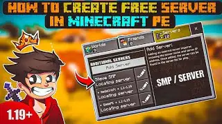 Create SMP For Minecraft PE 1.19+🔥|| How to make Free server in Minecraft pocket edition | Hindi |