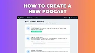 How to create a new podcast