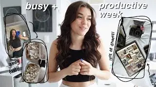 days in my life: busy + productive work days, chill nights with friends & grocery haul!