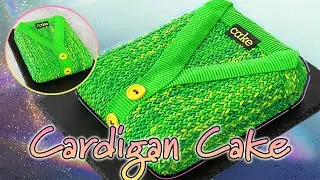 Knitting a CAKE  💚 CARDIGAN Cake Tutorial